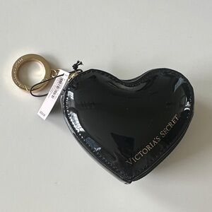 Victoria's Secret Black Heart Keychain Holder